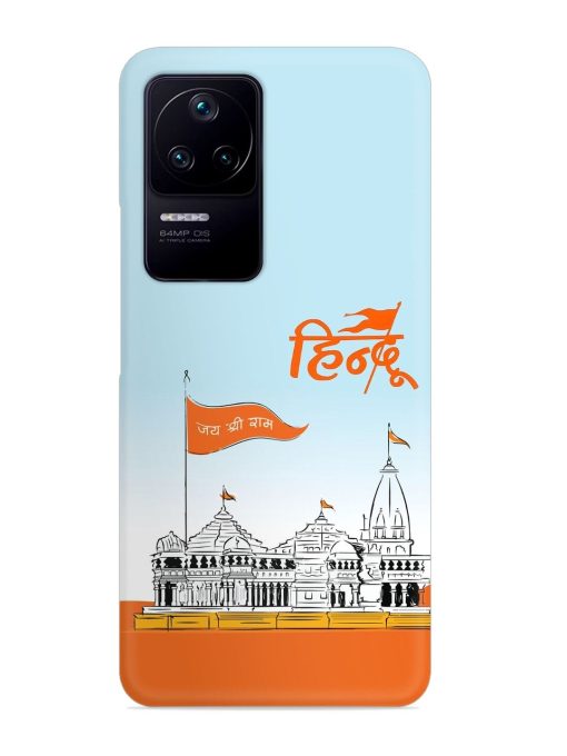 Ram Mandir Hindu Snap Case for Poco F4 (5G) Zapvi