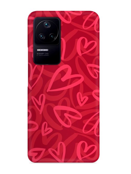 Seamless Romantic Pattern Snap Case for Poco F4 (5G) Zapvi