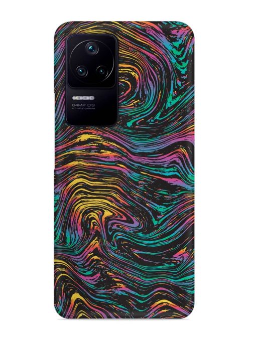 Abstract Liquid Colors Snap Case for Poco F4 (5G) Zapvi