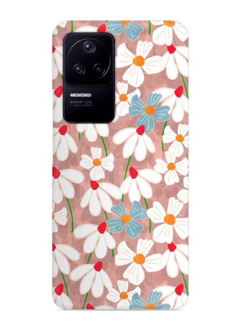 Abstract Petal Flowers Snap Case for Poco F4 (5G)