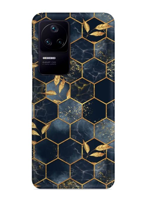 Marble Hexagon Seamless Snap Case for Poco F4 (5G) Zapvi