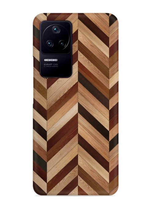 Seamless Wood Parquet Snap Case for Poco F4 (5G) Zapvi