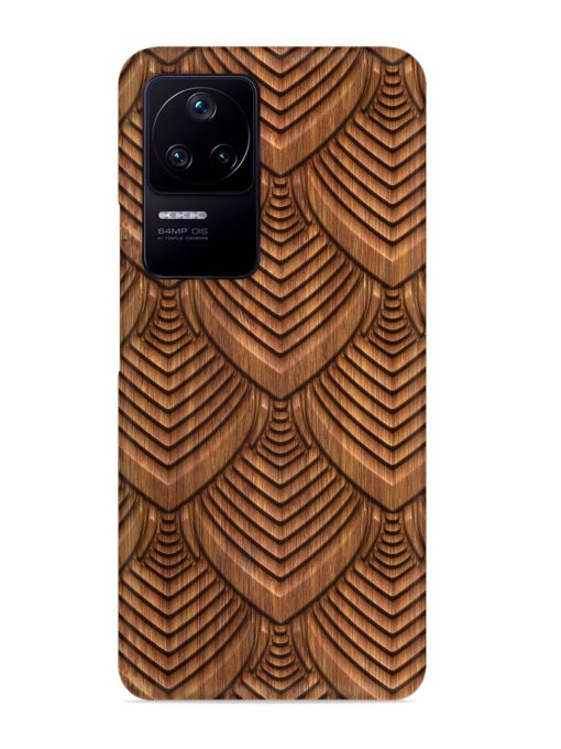 Carved Pattern On Snap Case for Poco F4 (5G) Zapvi