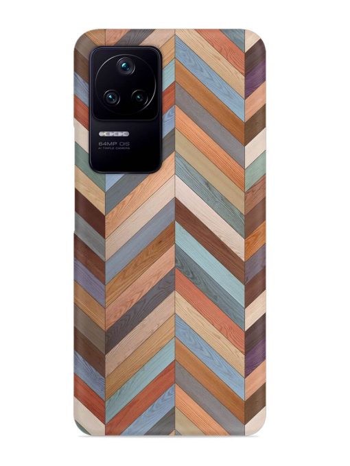 Seamless Wood Parquet Snap Case for Poco F4 (5G) Zapvi