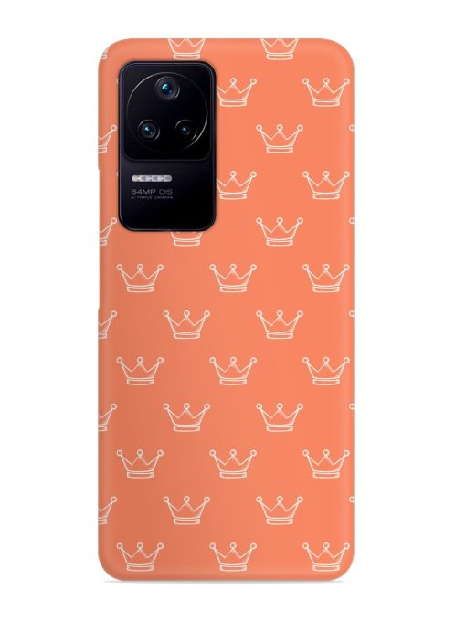 Hand Drawn Crown Snap Case for Poco F4 (5G)