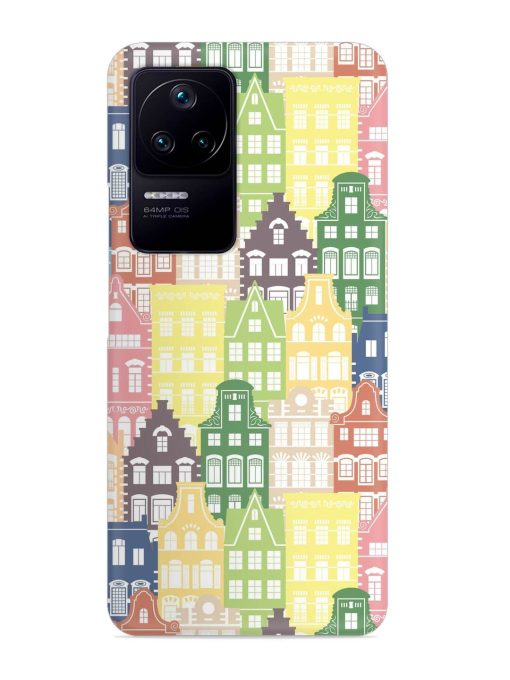 Seamless Shapes Pattern Snap Case for Poco F4 (5G) Zapvi