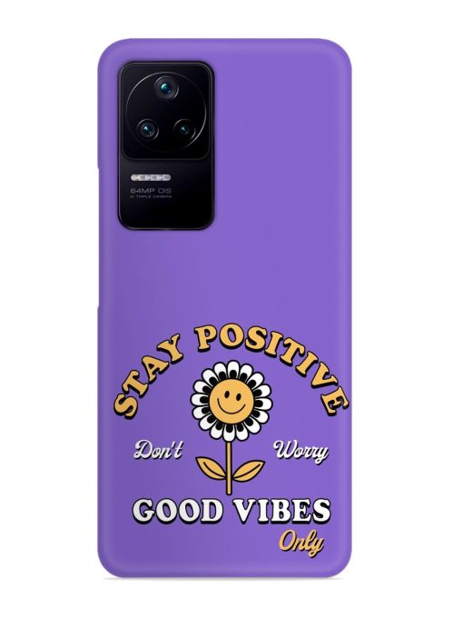 Retro Positive Flower Snap Case for Poco F4 (5G)