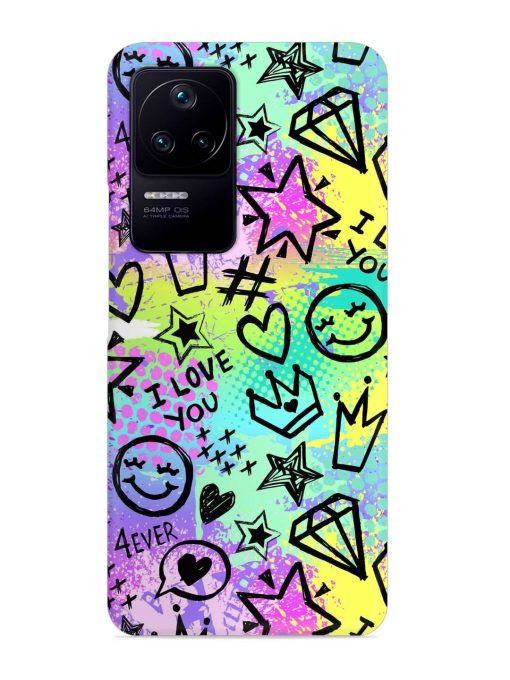 Bright Seamless Pattern Snap Case for Poco F4 (5G)