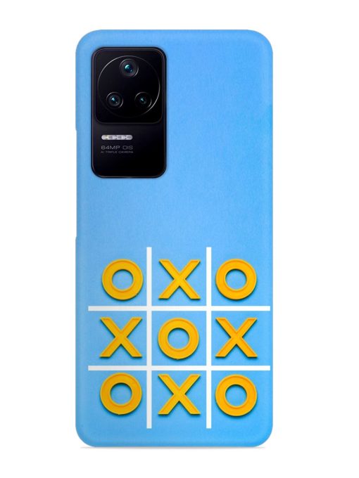 Yellow Plastic Crosses Snap Case for Poco F4 (5G)