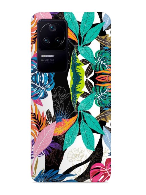 Floral Pattern Bright Snap Case for Poco F4 (5G) Zapvi