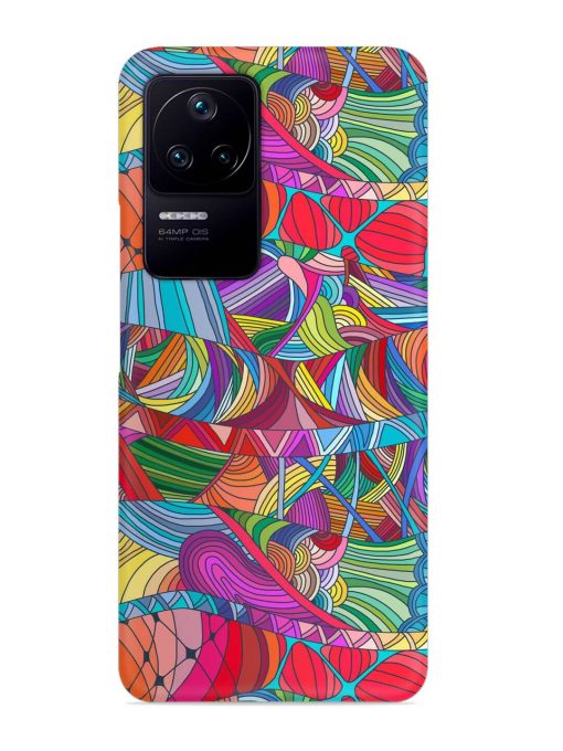 Seamless Patterns Hand Drawn Snap Case for Poco F4 (5G) Zapvi