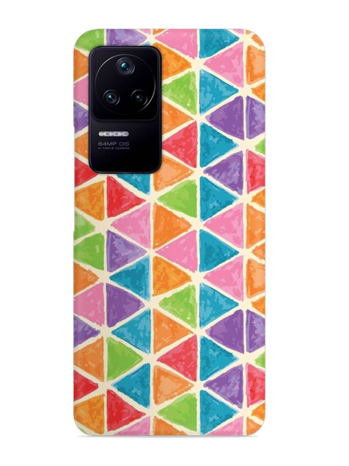 Seamless Colorful Isometric Snap Case for Poco F4 (5G)