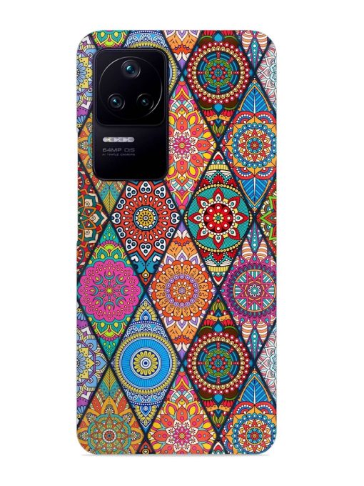 Seamless Tile Pattern Snap Case for Poco F4 (5G) Zapvi