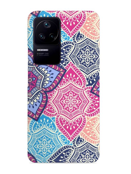 Ethnic Floral Seamless Snap Case for Poco F4 (5G) Zapvi