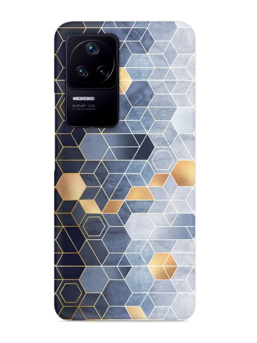 Geometric Abstraction Hexagons Snap Case for Poco F4 (5G) Zapvi