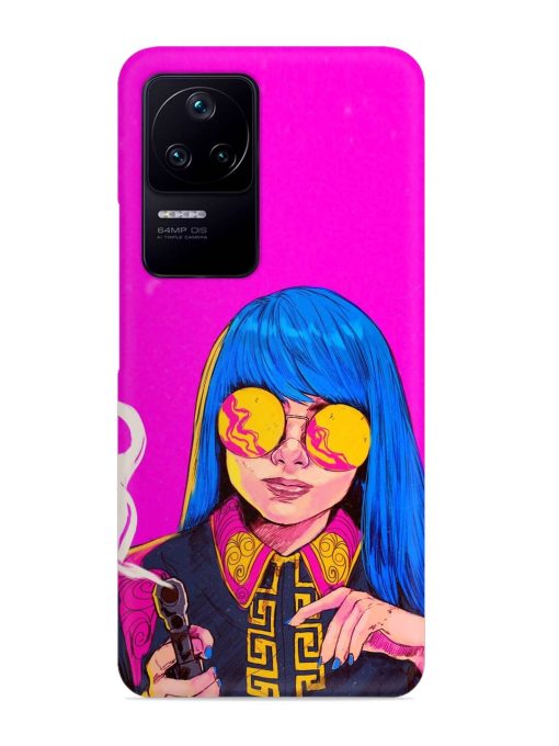 Aesthetic Anime Girl Snap Case for Poco F4 (5G) Zapvi