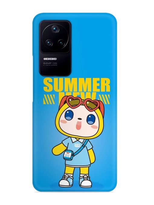 Summer Mew Cartoon Snap Case for Poco F4 (5G)