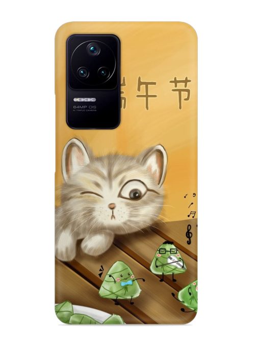 Cat Scorpion Dancing Snap Case for Poco F4 (5G) Zapvi