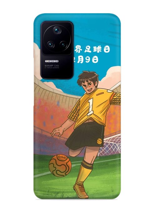 Soccer Kick Snap Case for Poco F4 (5G) Zapvi