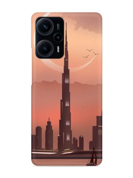 Landmark Burj Khalifa Snap Case for Poco F5 (5G) Zapvi