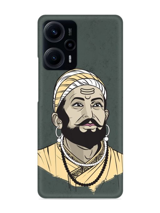 Shivaji Maharaj Vector Art Snap Case for Poco F5 (5G)