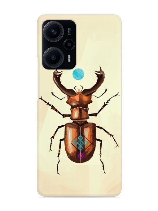 Stag Beetle Vector Snap Case for Poco F5 (5G) Zapvi