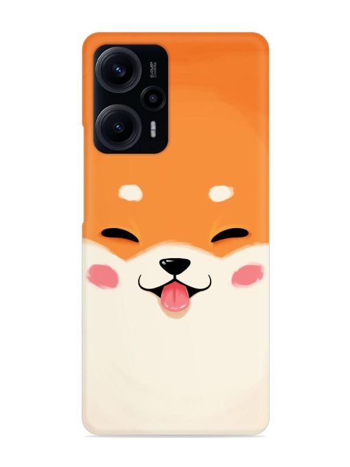 Cute Dog Face Vector Snap Case for Poco F5 (5G)