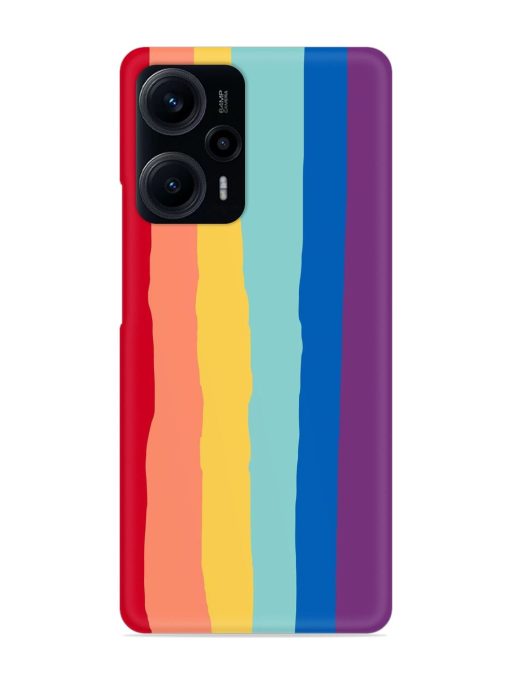 Rainbow Genuine Liquid Snap Case for Poco F5 (5G) Zapvi