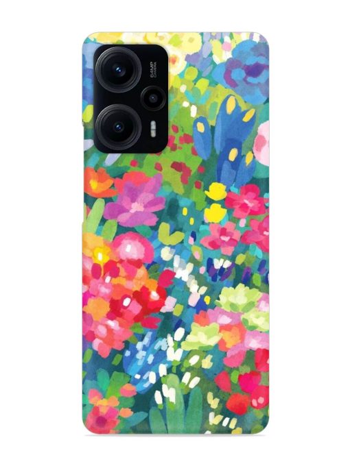 Watercolor Flower Art Snap Case for Poco F5 (5G) Zapvi