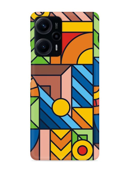 Colorful Geometric Snap Case for Poco F5 (5G) Zapvi