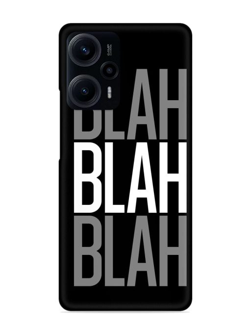 Blah Blah Blah Wallpaper Snap Case for Poco F5 (5G) Zapvi