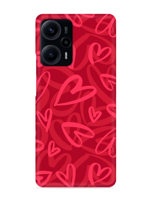 Seamless Romantic Pattern Snap Case for Poco F5 (5G)