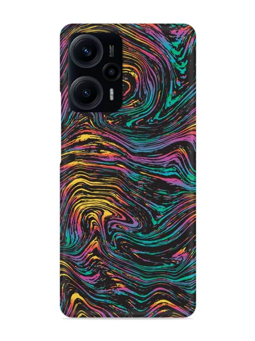 Abstract Liquid Colors Snap Case for Poco F5 (5G) Zapvi