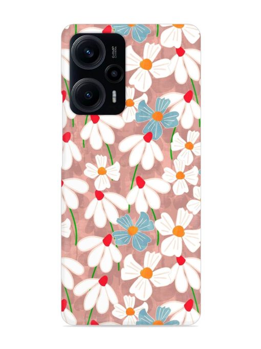 Abstract Petal Flowers Snap Case for Poco F5 (5G)