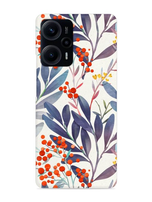 Seamless Floral Pattern Snap Case for Poco F5 (5G) Zapvi