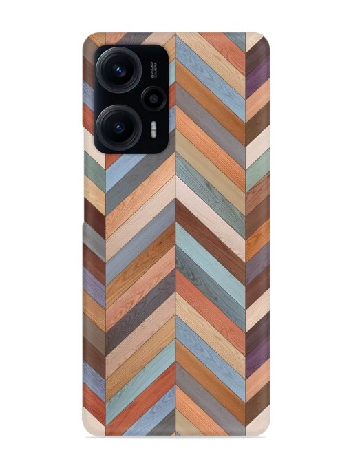 Seamless Wood Parquet Snap Case for Poco F5 (5G) Zapvi