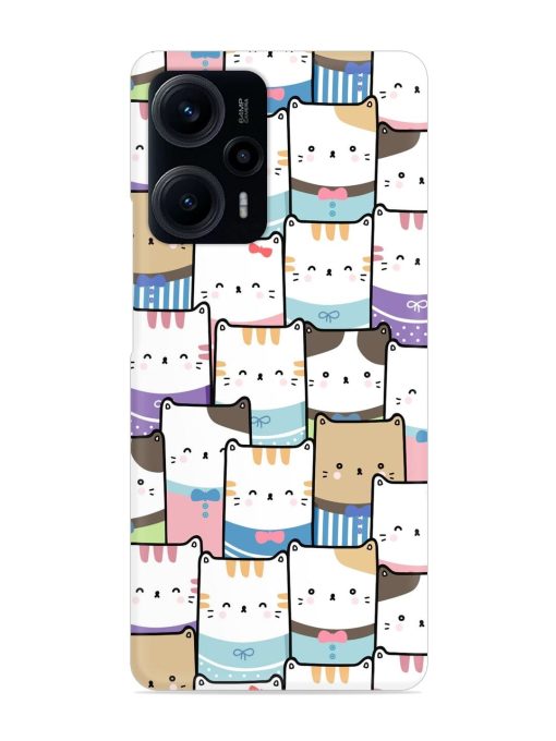 Cute Adorable Cat Snap Case for Poco F5 (5G)