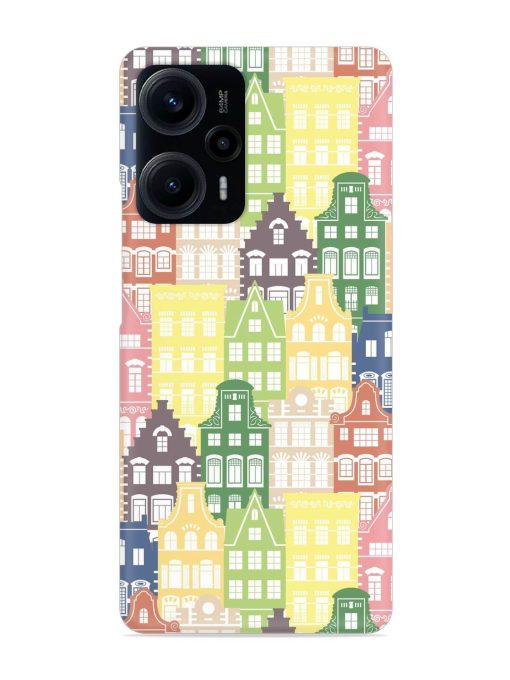 Seamless Shapes Pattern Snap Case for Poco F5 (5G)