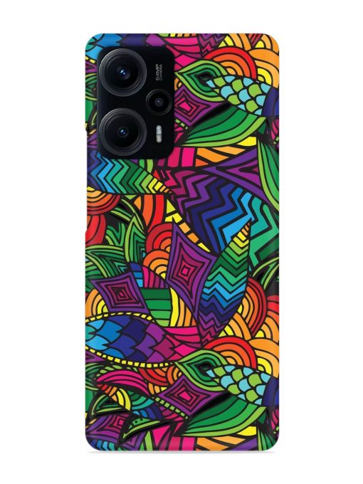 Abstract Multicolor Seamless Snap Case for Poco F5 (5G) Zapvi