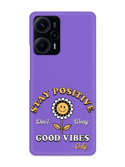 Retro Positive Flower Snap Case for Poco F5 (5G)