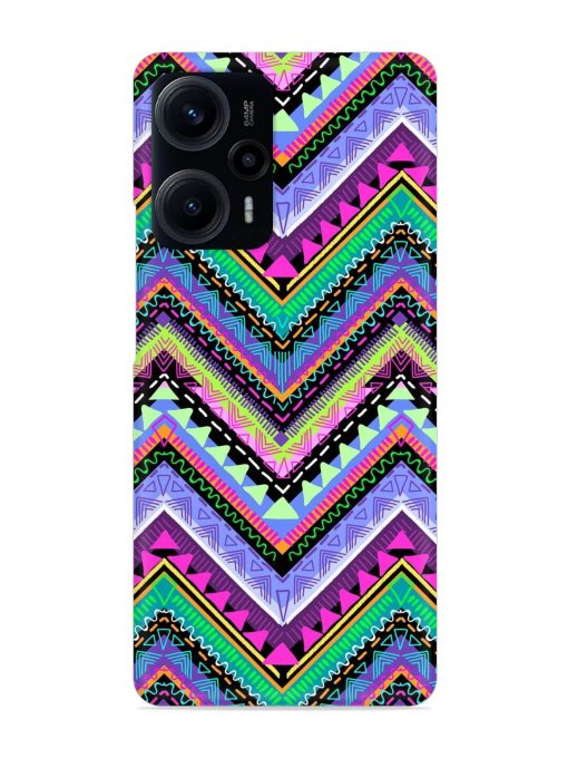 Tribal Aztec Print Snap Case for Poco F5 (5G) Zapvi