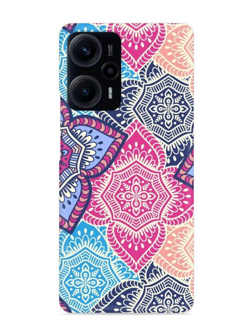 Ethnic Floral Seamless Snap Case for Poco F5 (5G) Zapvi