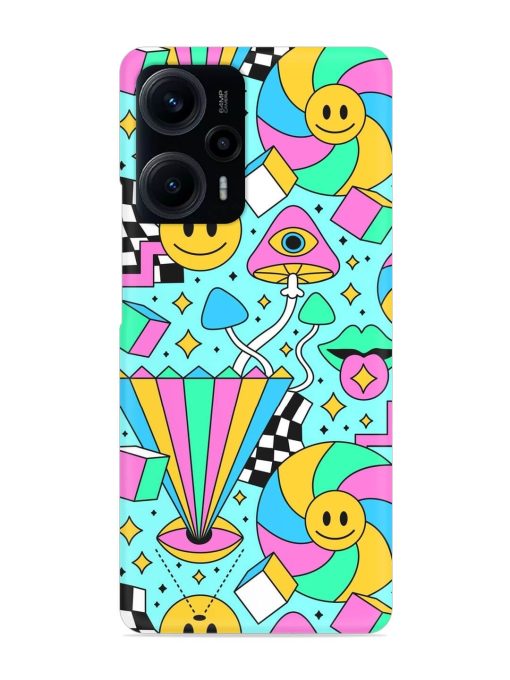 Trippy Rainbow 60S Snap Case for Poco F5 (5G)