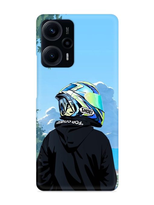 Rider With Helmet Snap Case for Poco F5 (5G)