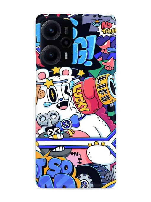 Universal Doodle Snap Case for Poco F5 (5G) Zapvi