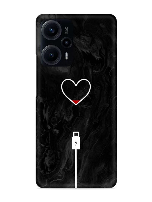 Heart Charging Vector Snap Case for Poco F5 (5G) Zapvi