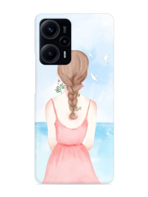 Watercolor Girl Vector Snap Case for Poco F5 (5G) Zapvi