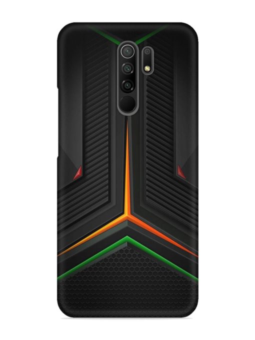 Orange Triangle Light Snap Case for Poco M2 Zapvi