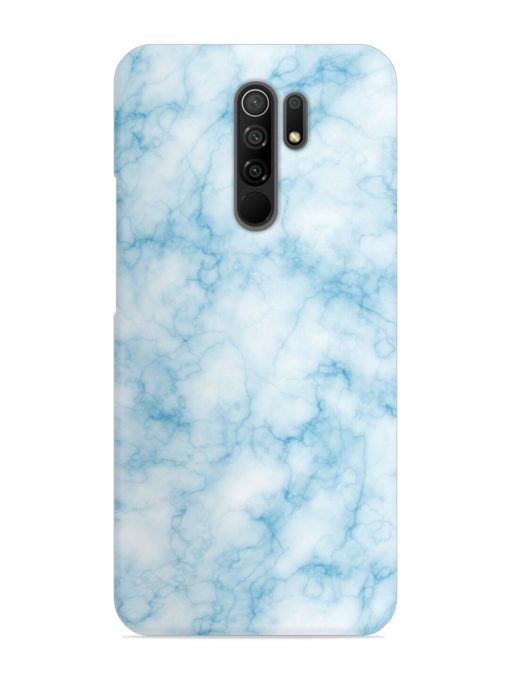 Blue White Natural Marble Snap Case for Poco M2 Zapvi