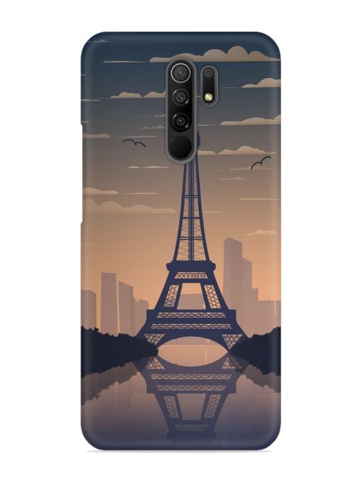 France Paris Eiffel Tower Gradient Snap Case for Poco M2 Zapvi